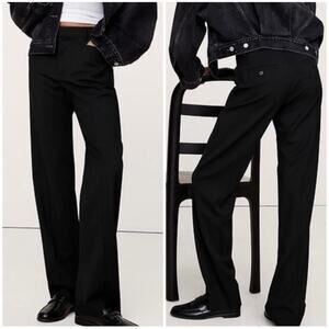 Banana Republic Siena Straight Italian Wool Pant black 2